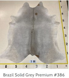 COWHIDE #386 Solid Grey
